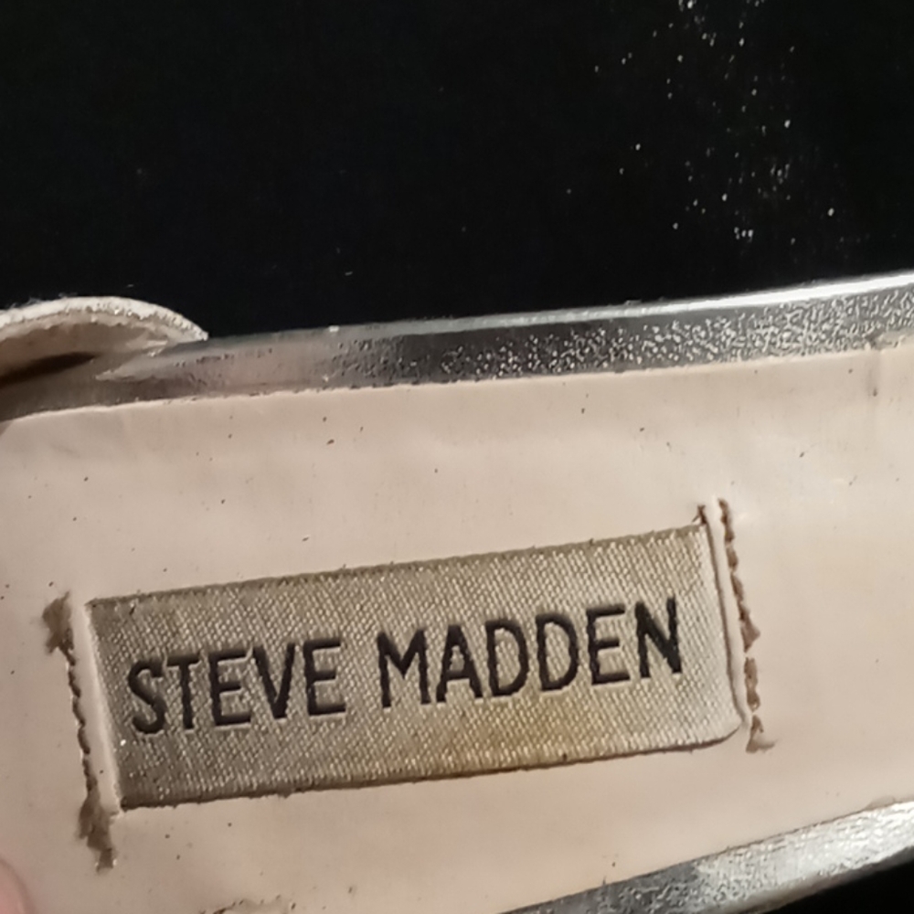 Silver Glitter Heels - Picture 2 of 4